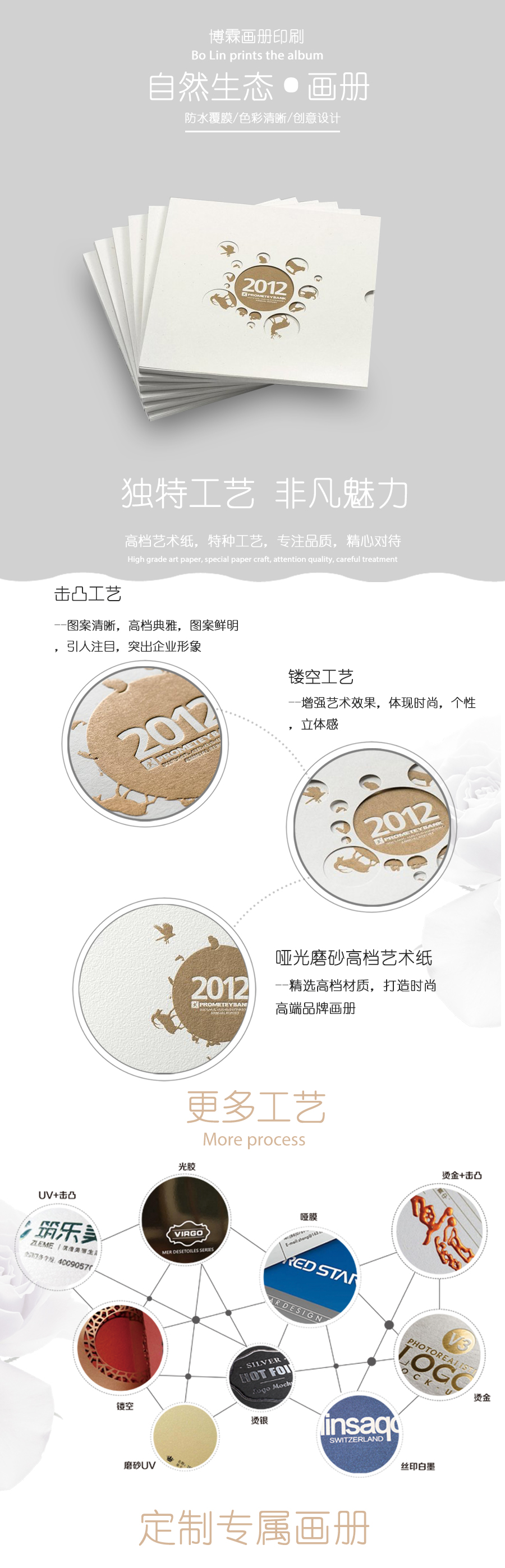 精美生物畫冊、精裝畫冊